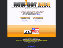 Tablet Screenshot of howigotrich.com